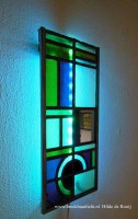 Lampen - Roeltje, sfeerlamp glas in lood