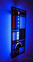 Lampen - Roeltje, sfeerlamp glas in lood