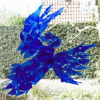 Engel, blauw glas-1